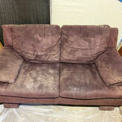 Free 2-Seater Italian Suede Sofa