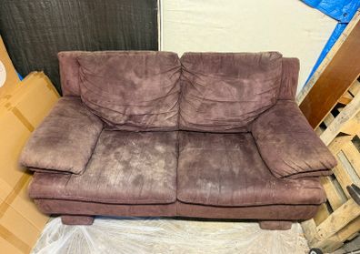 Free 2-Seater Italian Suede Sofa