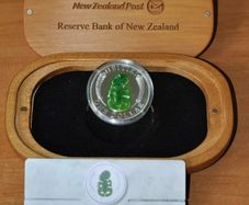 New Zealand 1oz 2010 Heitiki silver coin