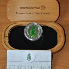 New Zealand 1oz 2010 Heitiki silver coin