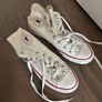 Converse white high top trainers chucks size 5 Image 3