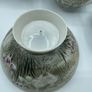 Vintage Japanese Kutani Eggshell Porcelain Tea Set Hand-Painted Image 4