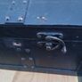 Vintage Black Wooden Chest Image 3