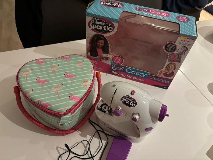 Kids Sewing Machine And Sewing Kit Accessories Box