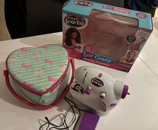 Kids Sewing Machine And Sewing Kit Accessories Box