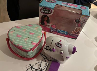 Kids Sewing Machine And Sewing Kit Accessories Box