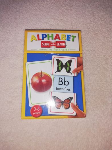 Alphabet slide & learn flash cards