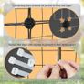 3 Tier Indoor Cat Cage Large DIY Cat Enclosure Small Animals Cages with 3 Doors, 2 Ladders 109 x 75 x 39 cm Anti-jumping Kitten Crate Indoor Use Pet Cages for Cats, Bunny, Chinchilla, Black Image 5