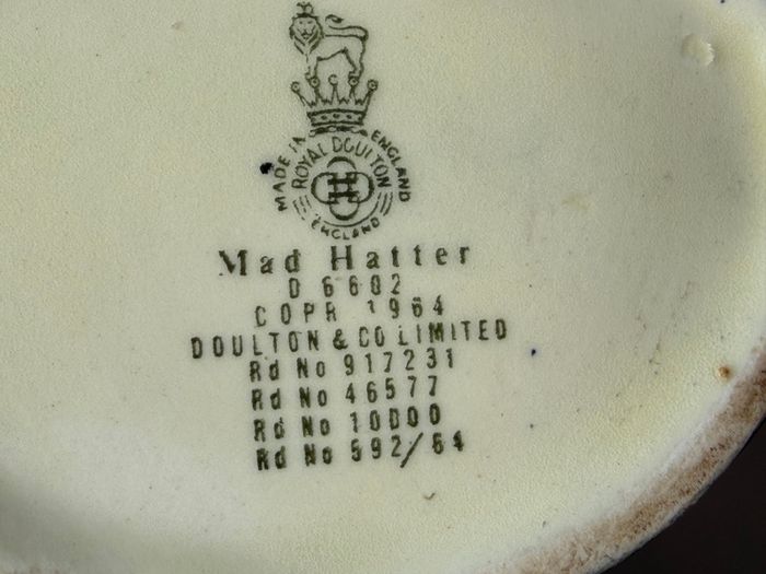Royal Doulton Mad Hatter character jug D6602