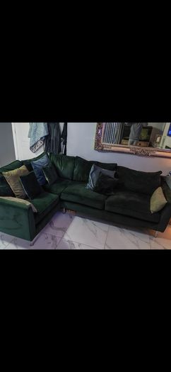 Velvet sofa