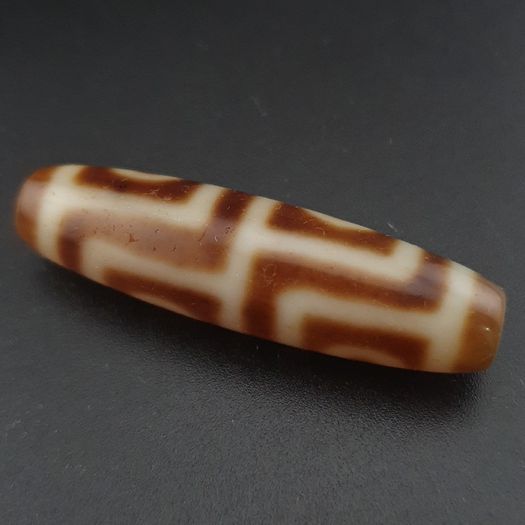 Antique 4 Eyes Himalayan Tibetan Agate Dzi Bead Amulet