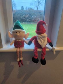 Christmas soft figure decorations