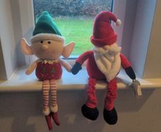 Christmas soft figure decorations