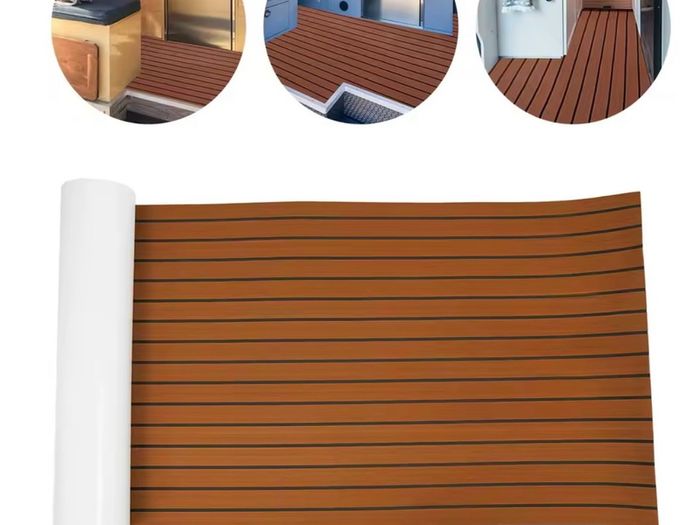 2.4meter x90cm Self-Adhesive EVA Foam Marine Boat Yacht Flooring Faux