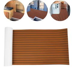 2.4meter x90cm Self-Adhesive EVA Foam Marine Boat Yacht Flooring Faux