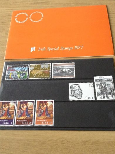 1977 full set of Mint Irish commemorative stamps