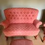 Suite of 2 seater and 2 Single Seaters and Footstool Image 3