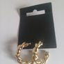 Pilgrim Danish Design Gold Tone Chunky Twisted Rope Hoop Earrings New CAN POST Image 5