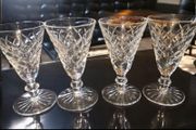 4x Waterford crystal port glasses