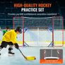 Hockey Goal with Backstop and Targets Street Outdoor Steel Hockey Net 182.9 cm Image 2