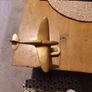 Trench Art Brass Spitfire model on stand Image 3