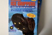 Unisex Silicon Non-Skid Ice Grips for over Shoes | Size S - Black