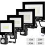 10W 20W 30W 50W 100W LED Flood Light 220V 240V Waterproof PIR Motion Sensor Floodlight Outdoor Wall Light Flood Lamp Spotlight Image 2