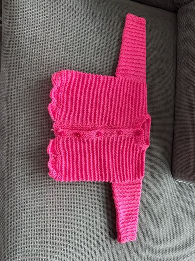 knitting  baby cardigan