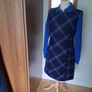 New Hobbs Tartan 100% Wool Pinafore Dress 10 Image 8