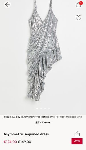 Limited edition sequin dress