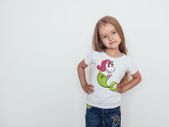 Cute Funny Unicorns Printed Girls T-shirt Tee Top Shirt Birthday Girl Tees Tops Shirts