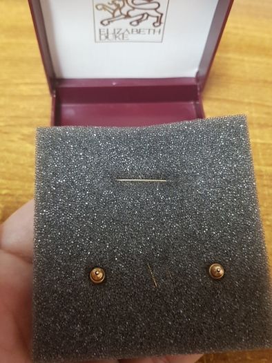 Elizabeth Duke Vintage brooch, earrings and pendant set.