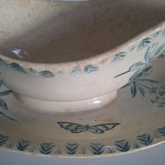 French Ironstone Gravy Boat