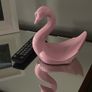 80s retro ceramic swan guest towel or napkin holder Image 7
