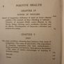 Positive Health. By Clement Jeffery. 1928 First Edition Hardback In Good Condition. See Photos For Same. Image 10