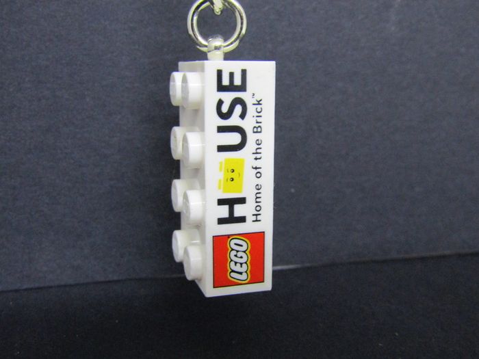 Lego House Home of the Brick Keychain Brick 2x4 From The Lego House in Billund Exclusive Very Rare Limited Edition Brick Keychain New With Tags