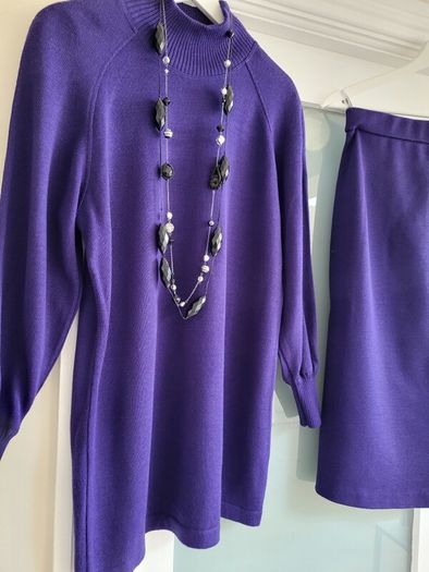 ARA Vintage two piece high neck and SKIRT co-ord Sz 10uk