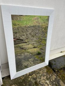White Framed Mirror