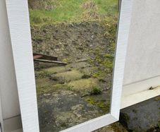 White Framed Mirror