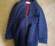 Ted Baker coat / navy / zipped /