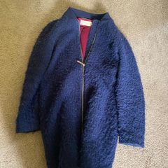 Ted Baker coat / navy / zipped /