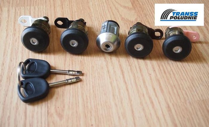 Door Lock Cylinder With Keys Ford Transit 96-00 Set