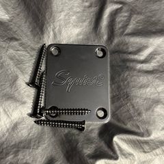 Fender Stratocaster telecaster jazzmaster mustang squier neck plate with screws chrome electric guitar parts accessories