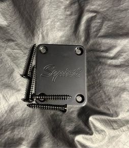 Fender Stratocaster telecaster jazzmaster mustang squier neck plate with screws chrome electric guitar parts accessories