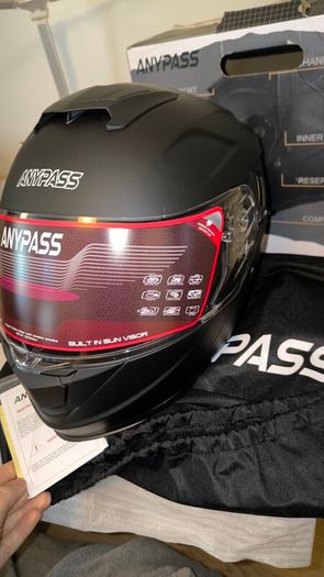 Motorcycle Helmet 950 Flip-up Helmet with Dual Visor & UV Protection