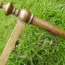 Victorian Brass Fire Dog or Antique Andiron Image 6