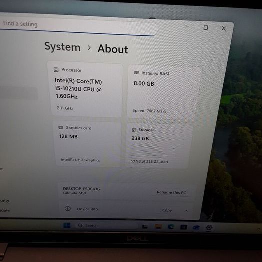 Dell Latitude 7410 | Intel Core i5-10210U | 8GB RAM | 256GB M.2 SSD | Dell Docking Station | Windows 11 Pro Laptop