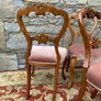 Set of 4 Victorian walnut Dining Chairs. Image 5