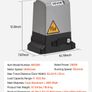Automatic Gate Opener, 280W Electric Sliding Gate Opener for Doors up to 25m 816kg, Nylon Gear Rack Rolling Door Motor with Infrared Sensor & 2 Remote Controls, Driveway Gates Opening System Image 2