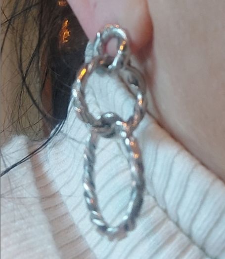 Silver Coloured Earrings